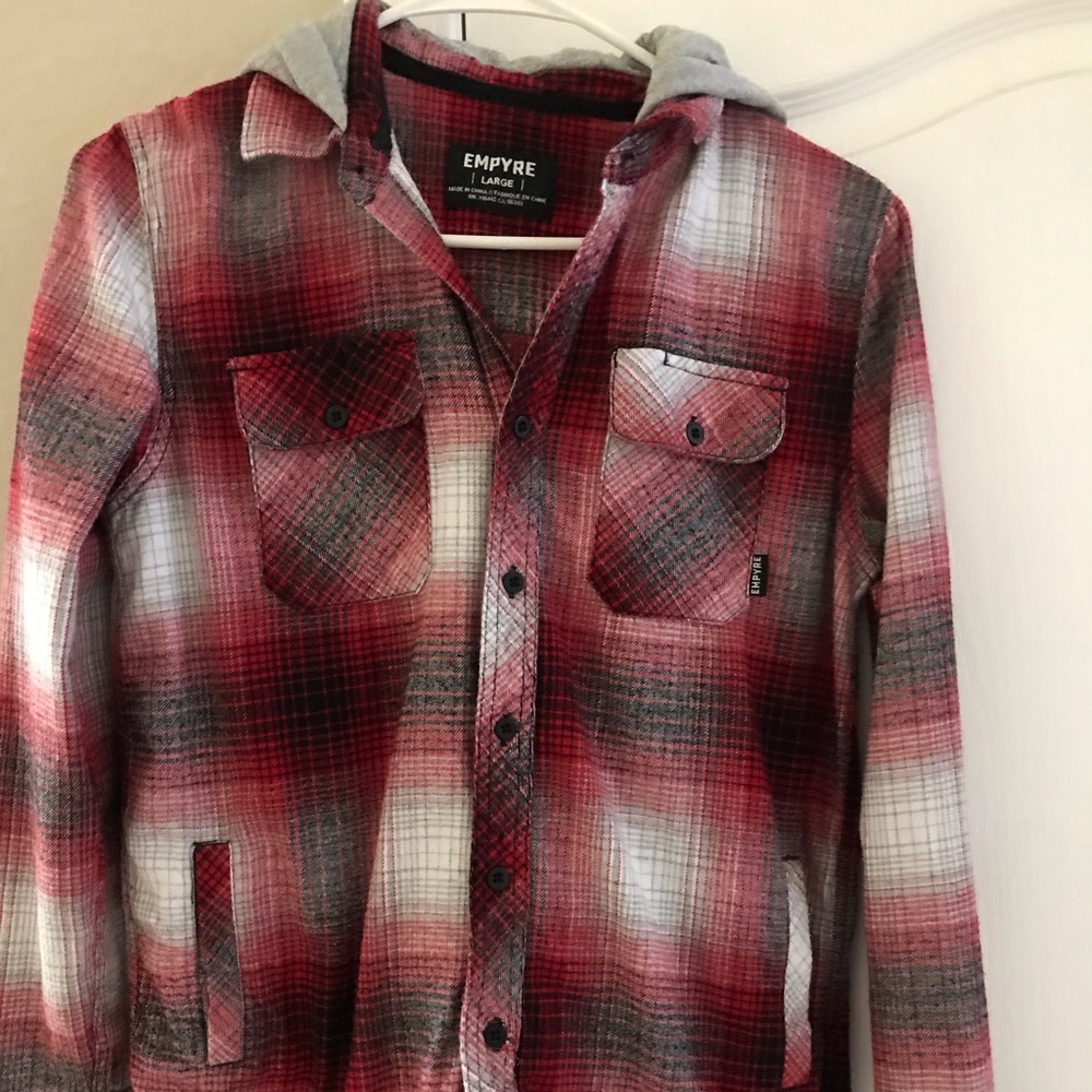 Boys hooded flannel from Zumiez’s